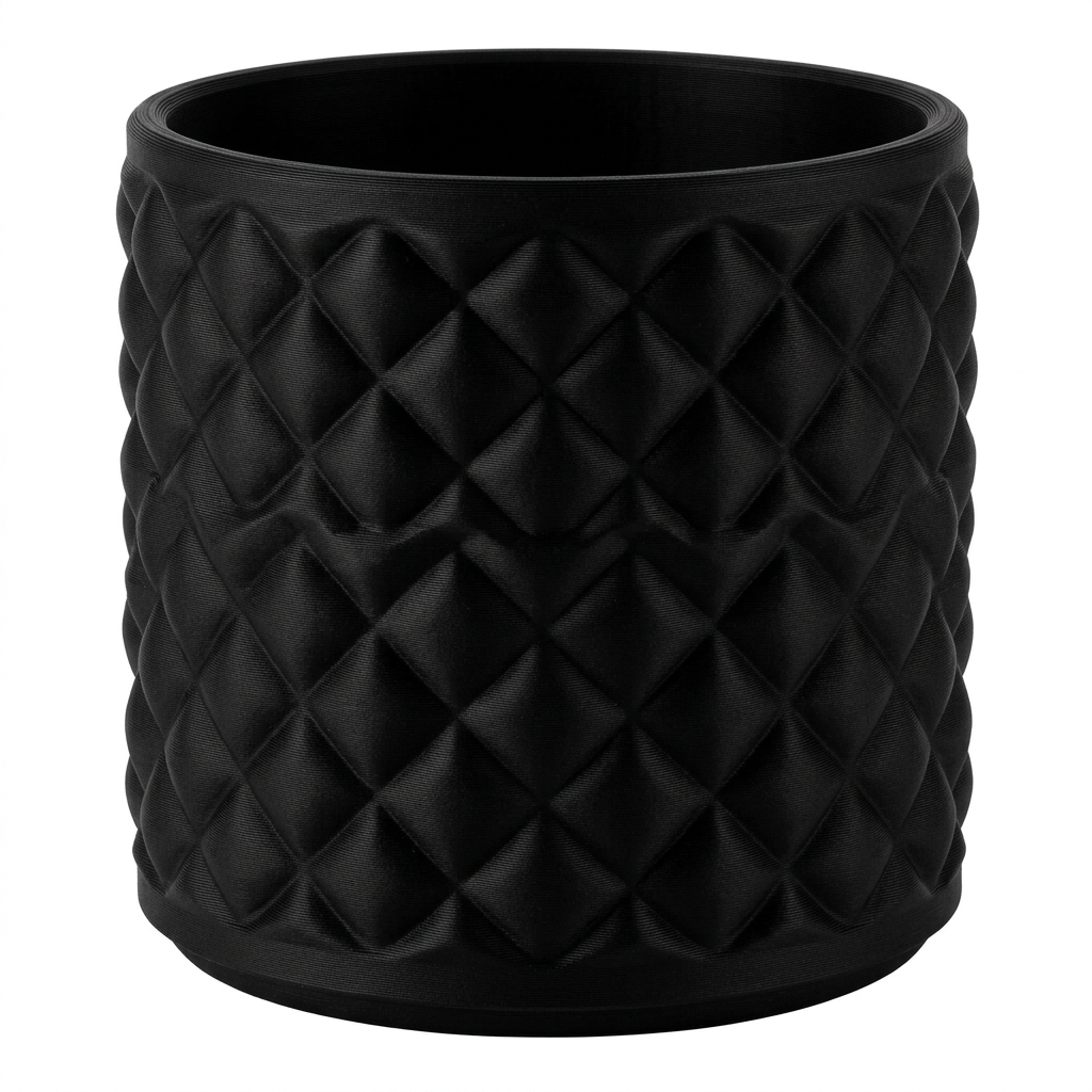 Vaso Decorativo Geométrico Diamond Luxo Impressão 3D ABS