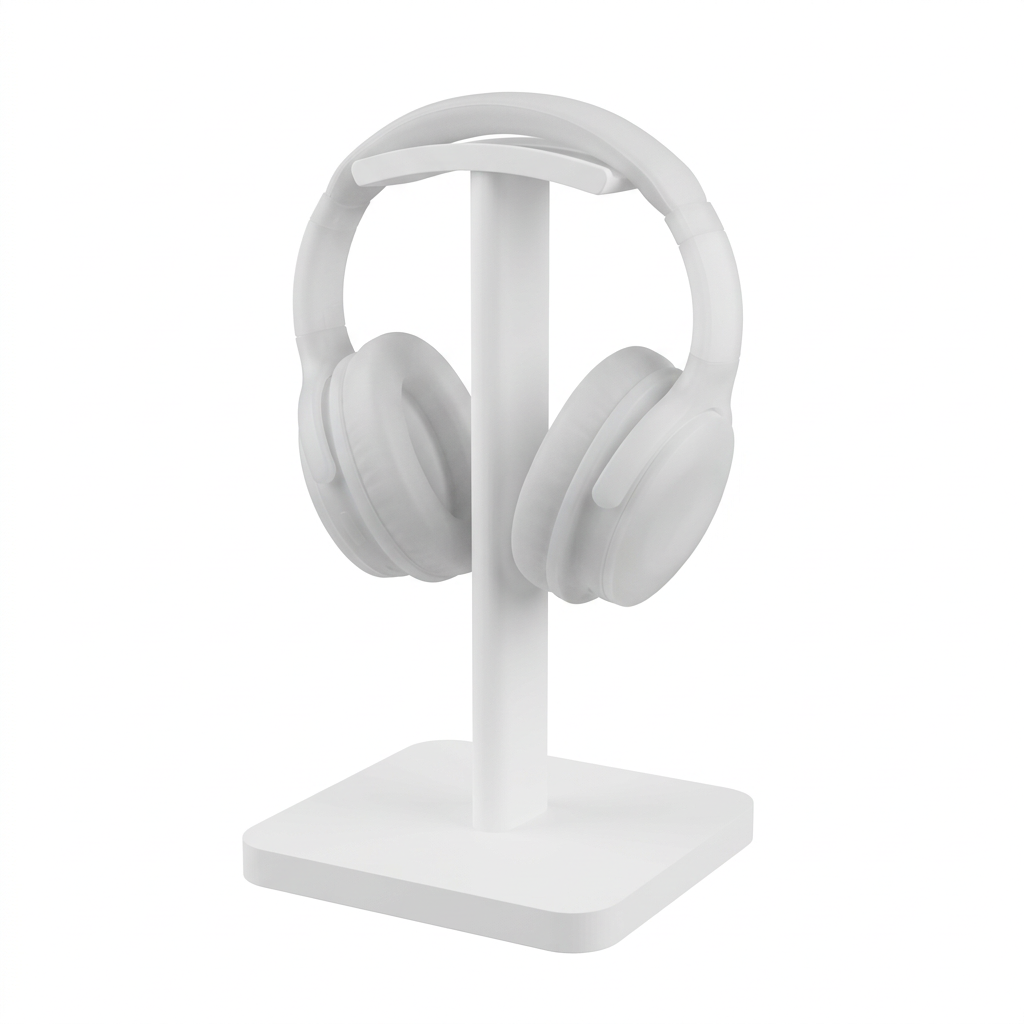 Suporte de Headset Gamer Premium em ABS - Resistente FMA - Branco